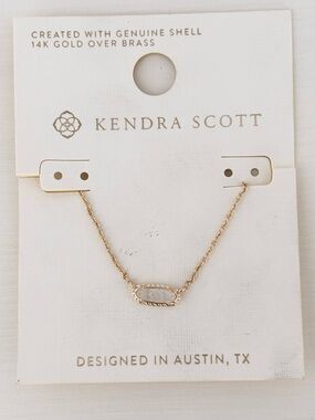 KENDRA SCOTT Emma Pendant Necklace Mother of Pearl NWT